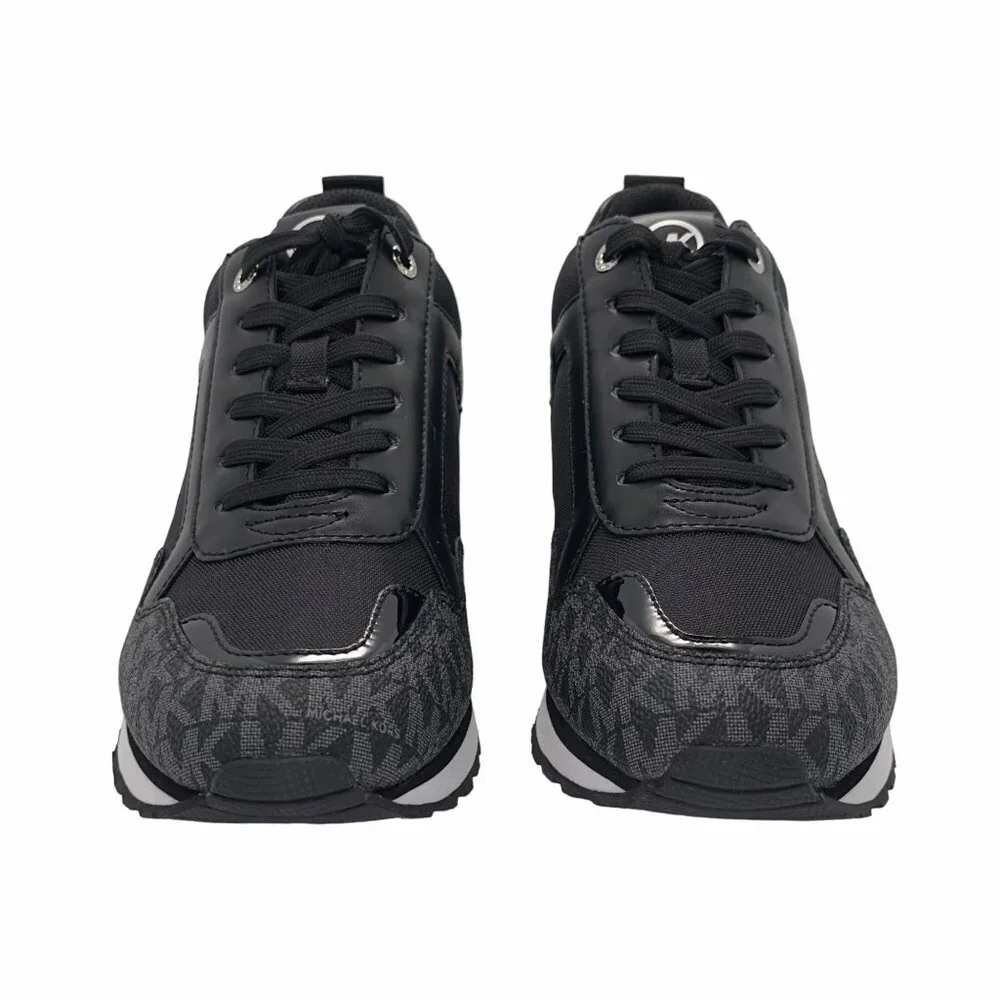 ✨MICHAEL KORS Wilma Trainer Sz 6 Women's Shoes Casual Sneakers Black 49S1WIFS1D✨ - Picture 4 of 10